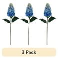 thumbnail interactive-video image 1 of (3 pack) Mainstays 29" Artificial Blue Hydrangea Stem, Indoor Use., 1 of 10