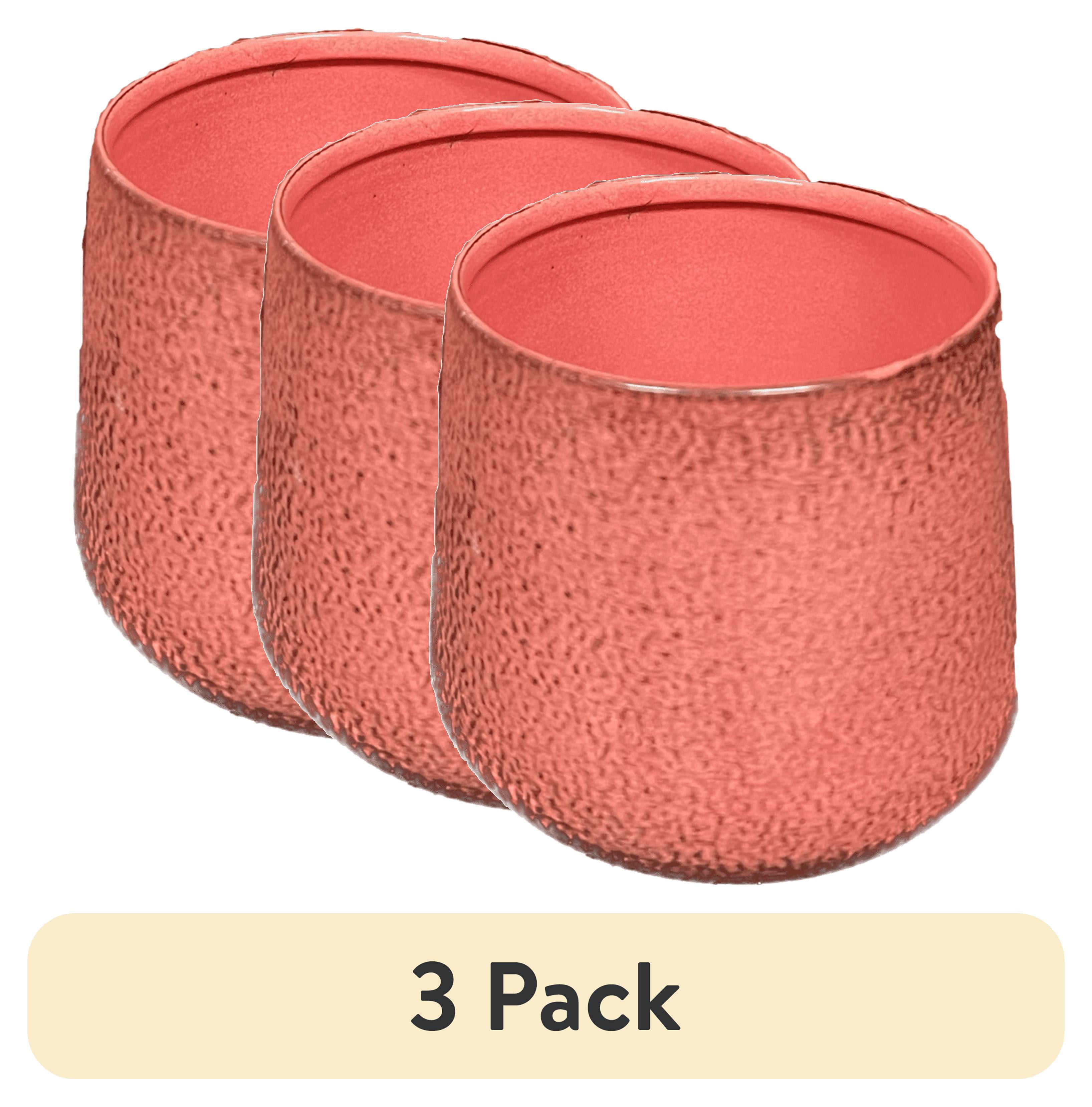 (3 pack) Mainstays 3" Mini Bella Planter, Metal, in Flowering Ginger (Berry)