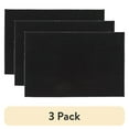 thumbnail interactive-video image 1 of (3 pack) Mainstays 30"x46" Titan Solid Black Durable Indoor Accent Rug, 1 of 9