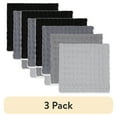 thumbnail image 1 of (3 pack) Mainstays 4 Pieces, Waffle Dishcloths, Gray, 1 of 9