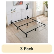 3 pack Mainstays 7 Twin/Full/Queen Size Adjustable Metal Bed Frame, Black, BOX SPRING REQUIRED SOLD SEPARATELY