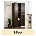 thumbnail image 1 of (3 pack) Mainstays 72" 4-Door Storage Cabinet, Walnut, 1 of 15