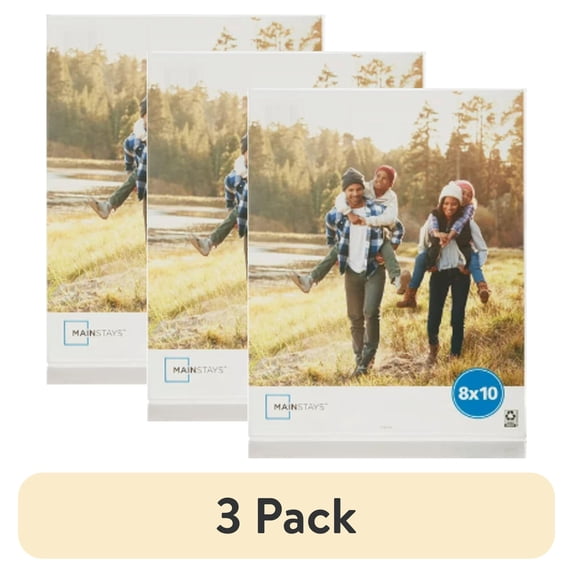 (3 pack) Mainstays Acrylic Tabletop Picture Frame 8" x 10" 1-pack