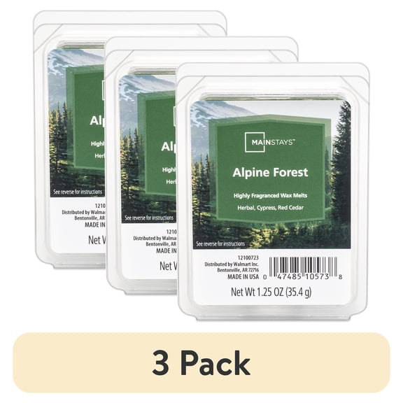 (3 pack) Mainstays Alpine Forest Scented Wax Melt, 1.25 oz