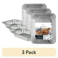 thumbnail image 1 of (3 pack) Mainstays Aluminum Half Steam Table Pans, 12.75" x 10.38", Disposable Catering Pans, 4 Count, 1 of 7