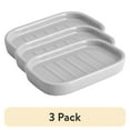 thumbnail image 1 of (3 pack) Mainstays Basic Ceramic Soap Dish Soft Silver Grey, 1 of 7