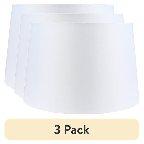 (3 pack) Mainstays Basic White Large Lamp Shade