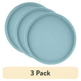 thumbnail image 1 of (3 pack) Mainstays Eco-Friendly Recycled Plastic Dinner Plate, Blue, 10", 1 of 7