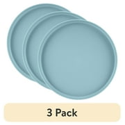 (3 pack) Mainstays Eco-Friendly Recycled Plastic Dinner Plate, Blue, 10"