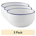 thumbnail image 1 of (3 pack) Mainstays Blue Rim Stoneware Bowl, 1 of 7