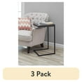 thumbnail interactive-video image 1 of (3 pack) Mainstays C-Shape Metal End Table, Espresso/Black Finish, 1 of 11