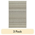 thumbnail interactive-video image 1 of (3 pack) Mainstays Carnival Stripe Polypropylene Assorted Earth Tones Indoor Area Rug, 54" x 72", 1 of 8