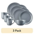 thumbnail image 1 of (3 pack) Mainstays Chiara 16-Piece Stoneware Gray Dinnerware Set, 1 of 10