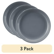 (3 pack) Mainstays Chiara Round Stoneware Gary Salad Plate