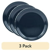 (3 pack) Mainstays Chiara Stoneware Round Navy 10.5" Dinner Plate