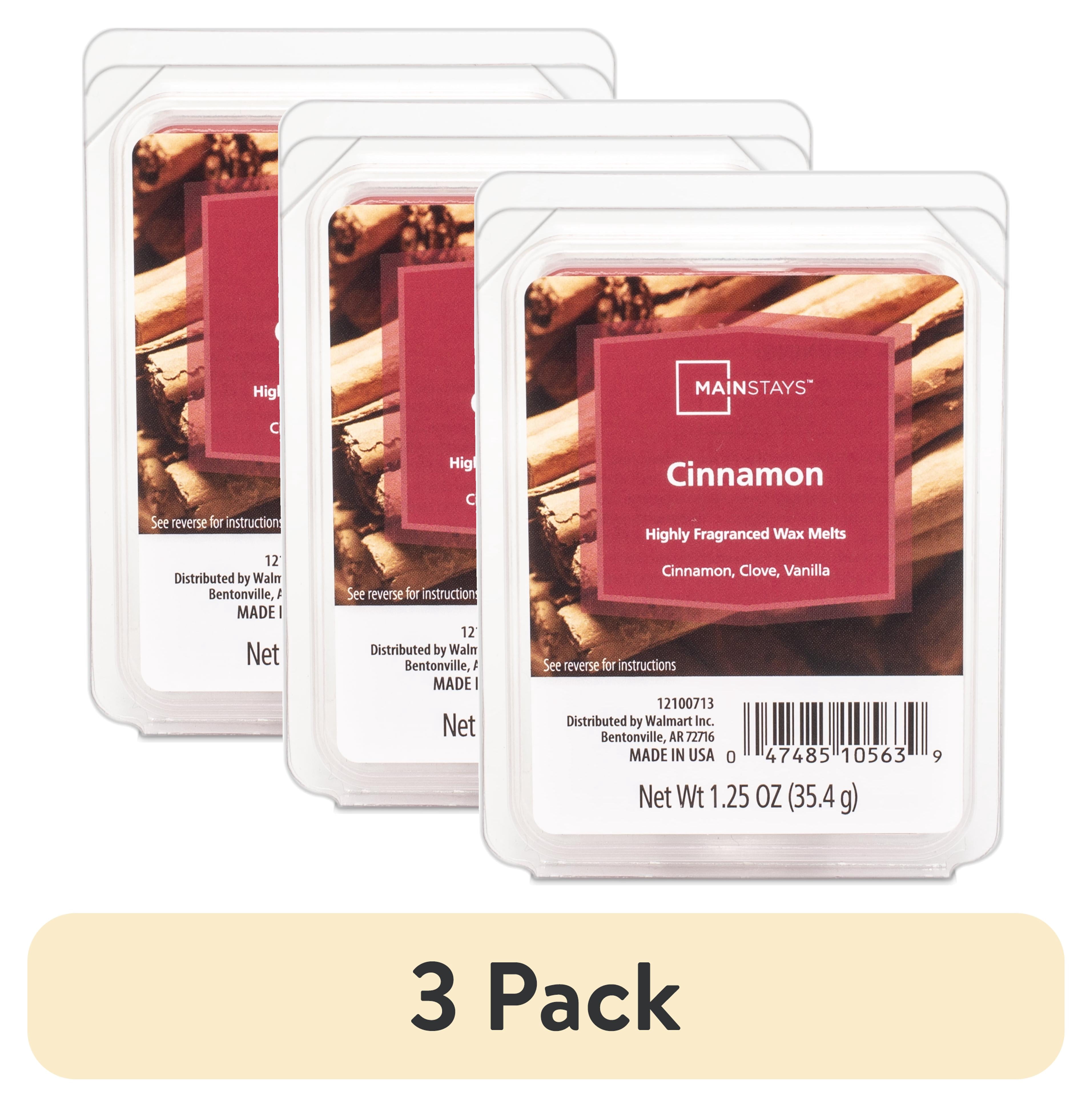 (3 pack) Mainstays Cinnamon Scent 6 Cube Wax Melt, 1.25 oz