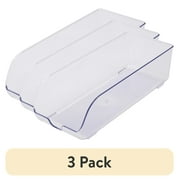 (3 pack) Mainstays Clear Plastic Refrigerator Soda Can Dispenser