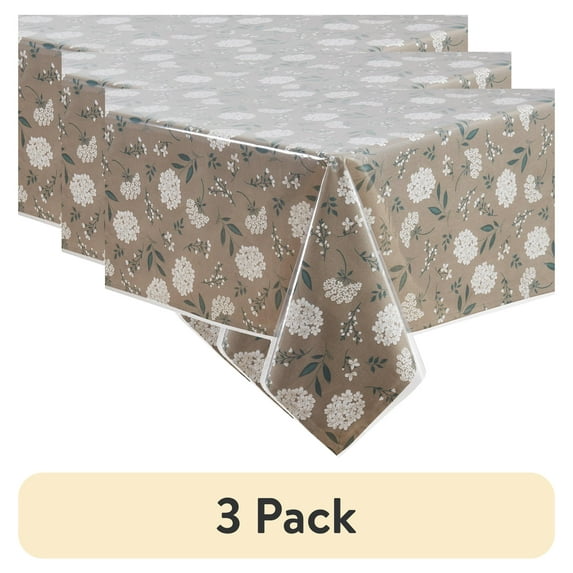 (3 pack) Mainstays Clear Table Protector 60" x 84" Rectangle