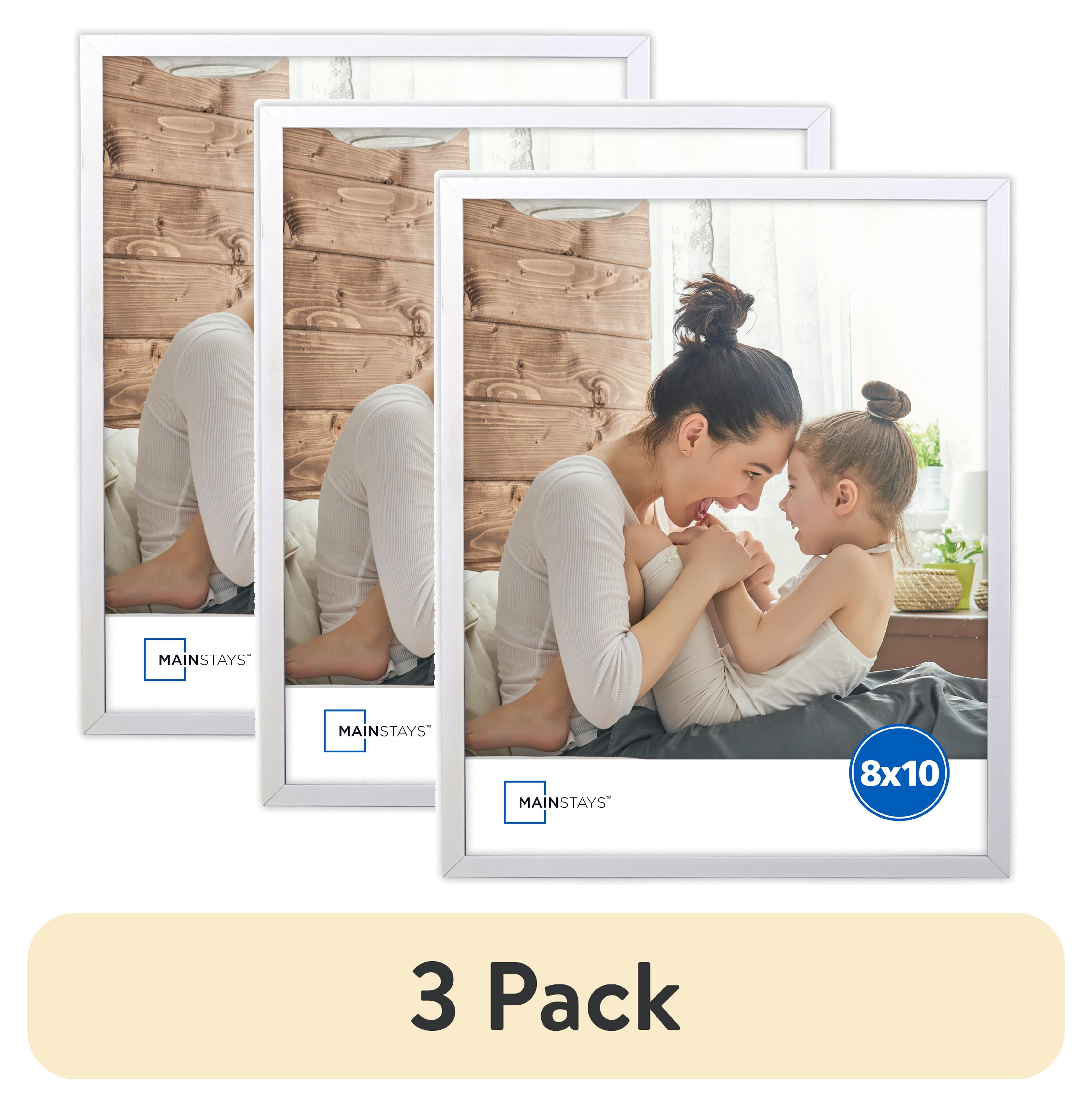 (1 pack) Mainstays Flat White 8x10 Gallery Picture Frame