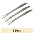 thumbnail image 1 of (3 pack) Mainstays Fleetline 3 Piece Stainless Steel Dinner Knife Set, Silver Tableware, 1 of 7