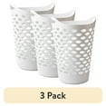 thumbnail image 1 of (1 pack) Mainstays Flexible Round Laundry Hamper, White Plastic, 1 of 12