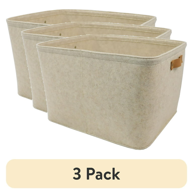 Mainstays Large Oatmeal Brown Felt De...