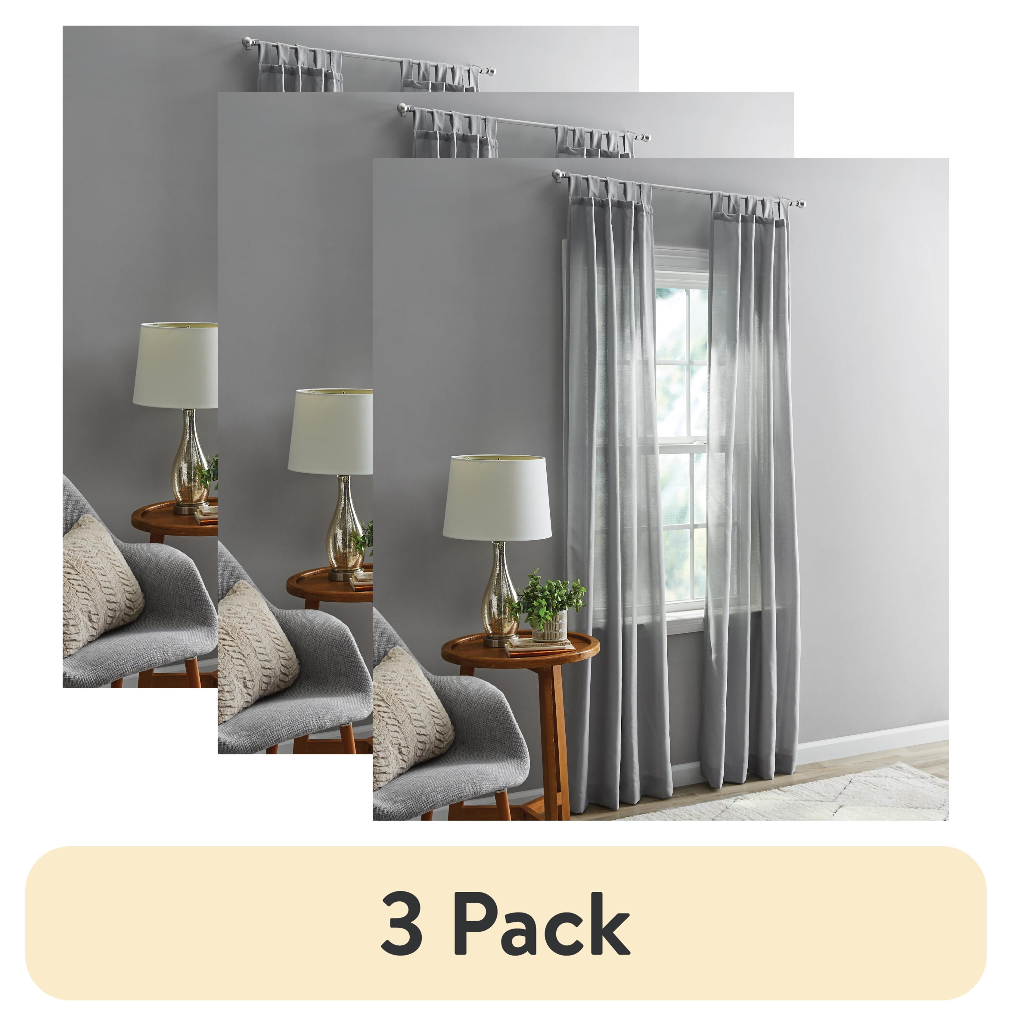 Mainstays Light Filtering Tab Top Curtain Panels 2Pack Grey 37x84 — free download