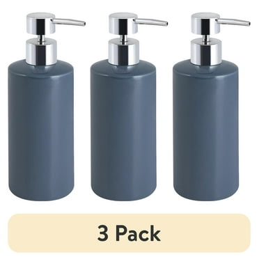 (3 pack) Mainstays Matte Ceramic Soap & Lotion Dispenser Pump