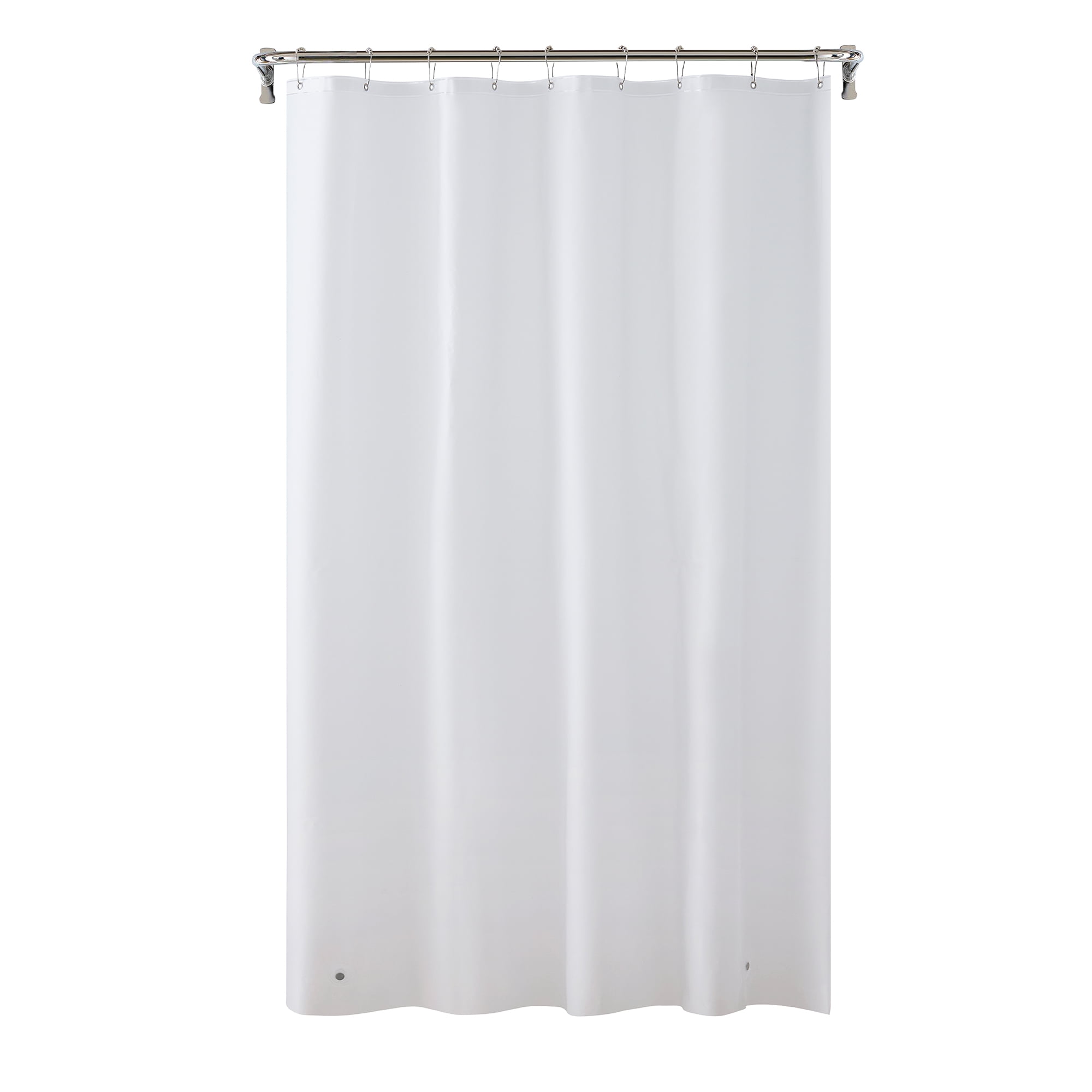 (3 pack) Mainstays Medium Weight PEVA Stall Sized Shower Curtain Liner, 54" x 78" – White