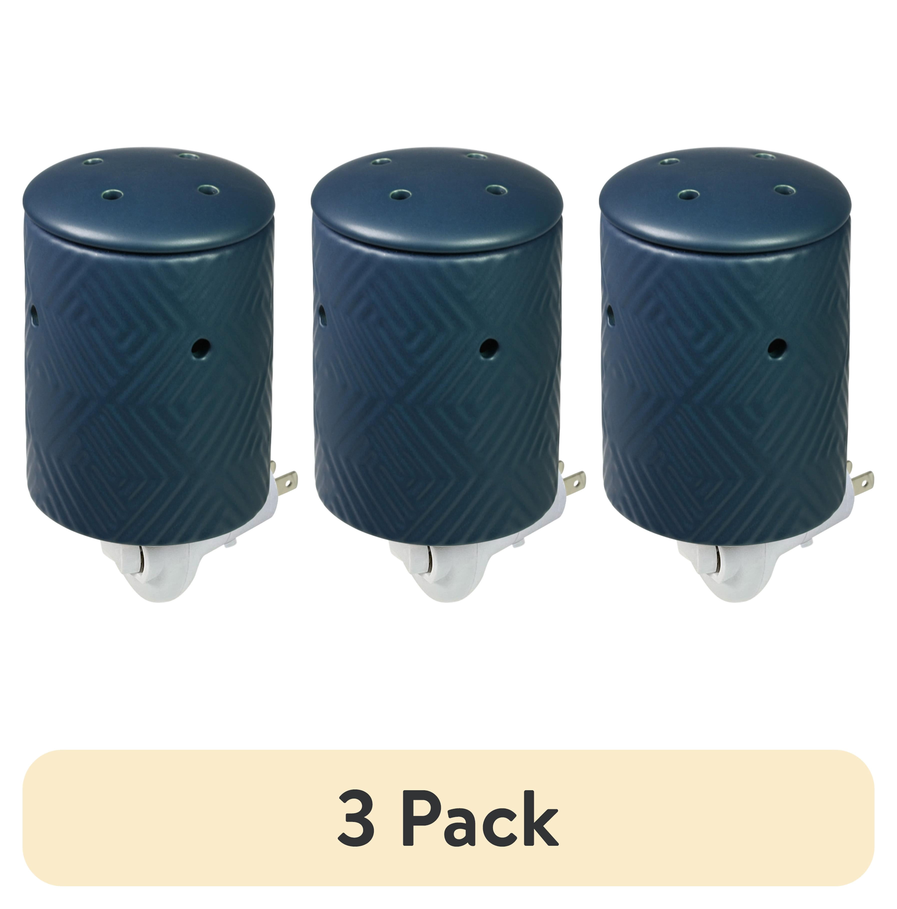 (3 pack) Mainstays Navy Blue Ceramic Pluggable Wall Wax Warmer, Single Pack