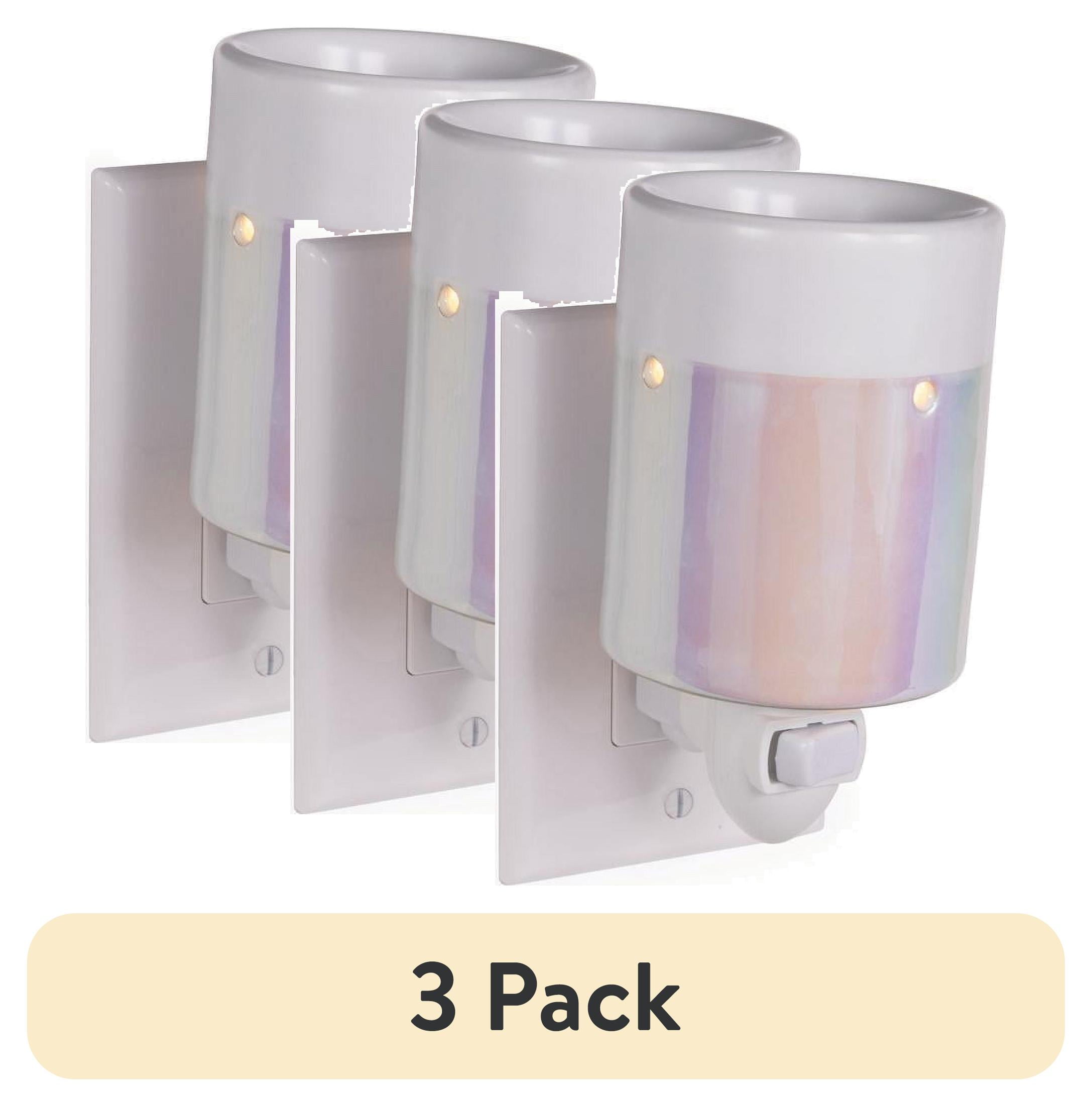 (3 pack) Mainstays Pluggable Wax Melt Warmer, Iridescent