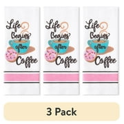 (3 pack) Mainstays Coffee Cotton Kitchen Towel