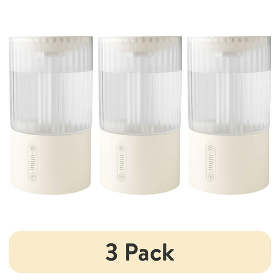 (3 pack) Mainstays Round Ultrasonic Cool Mist Top Fill Humidifier with Aroma, Vanilla Dream