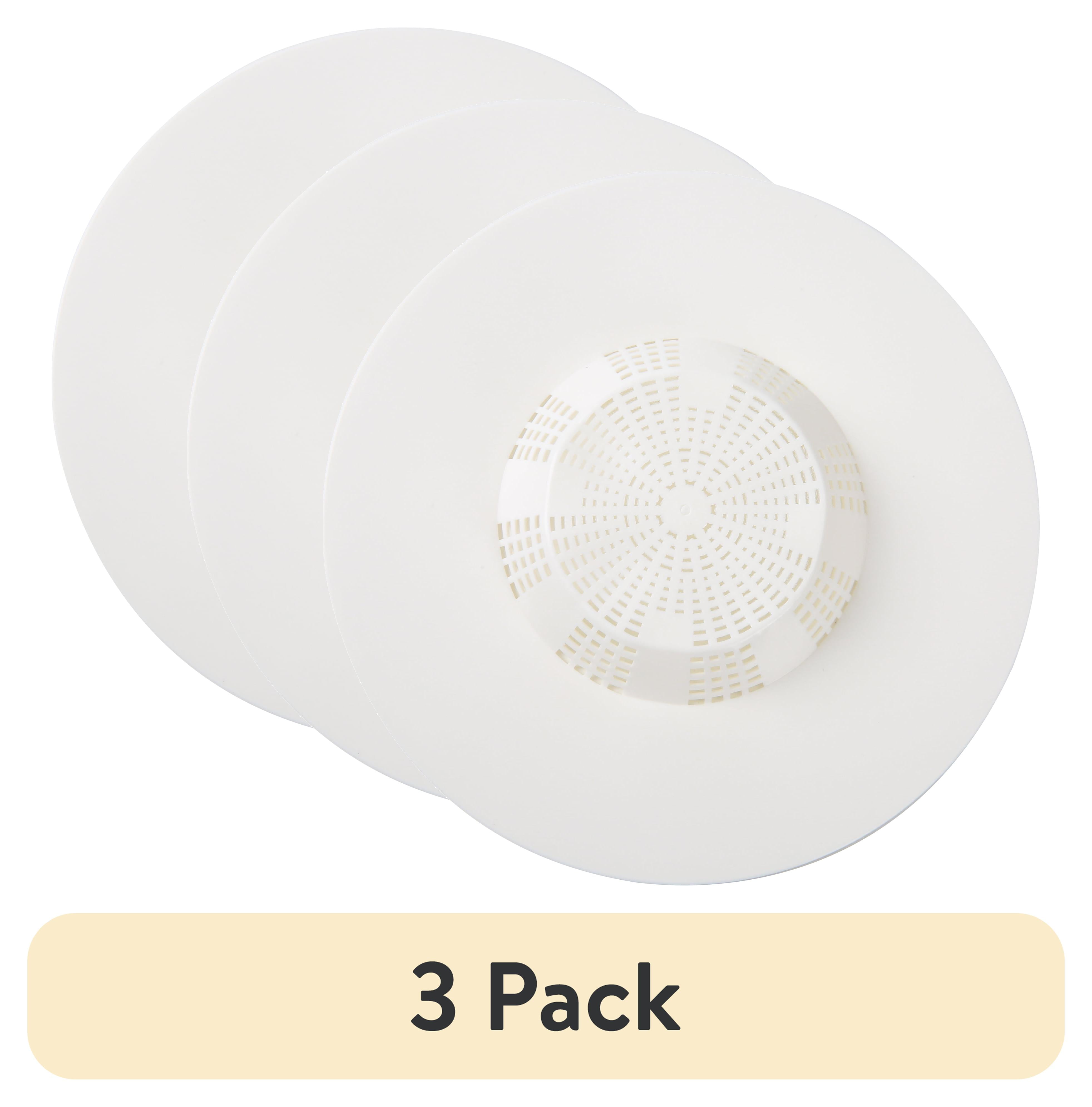 (3 pack) Mainstays Self Sealing Rubber Hair Catcher For Drain Clogs Prevention