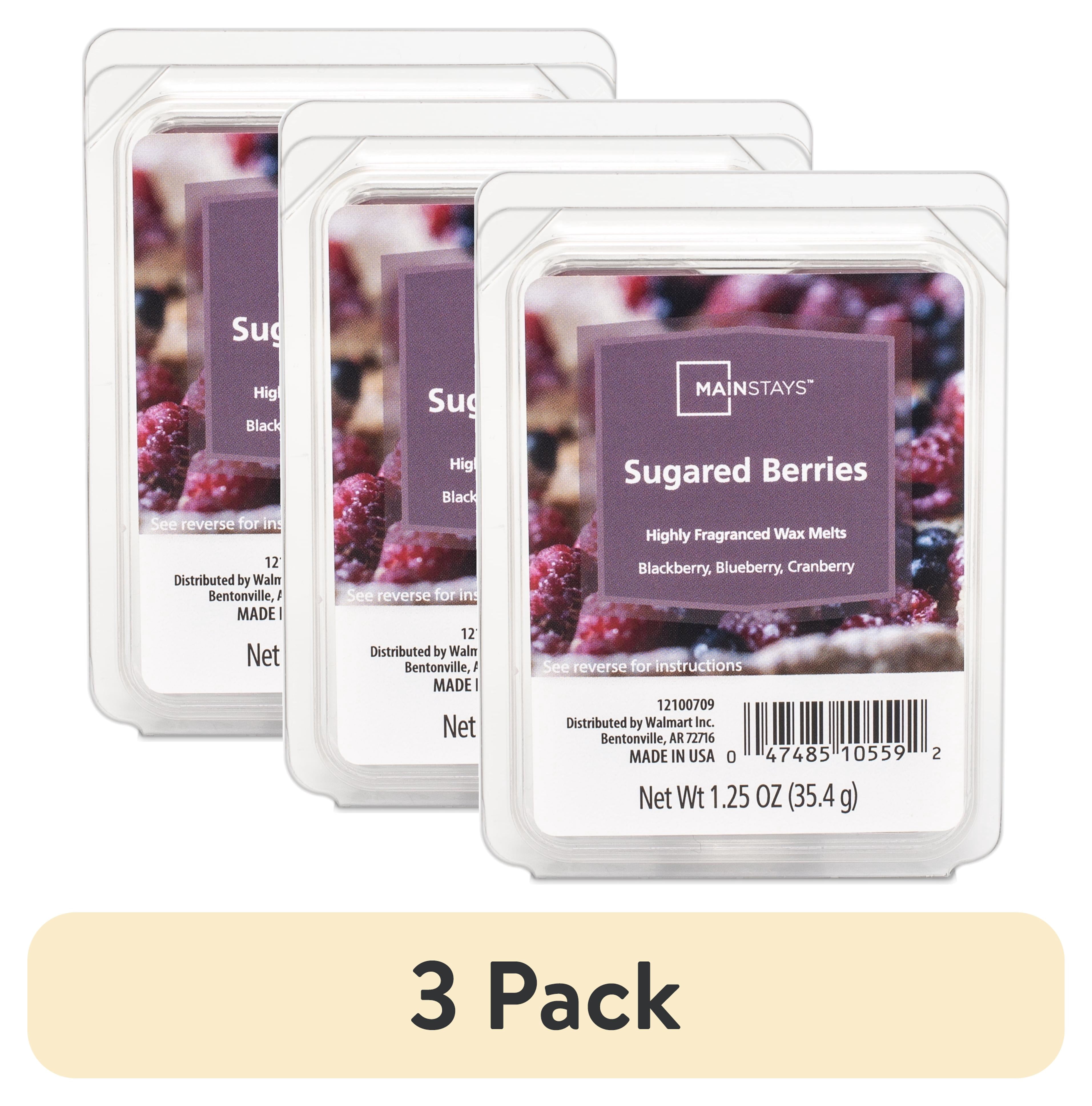 (3 pack) Mainstays Sugared Berries Scented 6 Cube Wax Melt, 1.25 oz