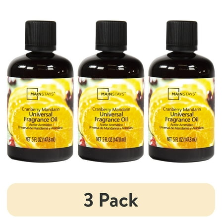 (3 pack) Mainstays Universal Fragrance Oil, Cranberry Mandarin Scented, 5 fl oz
