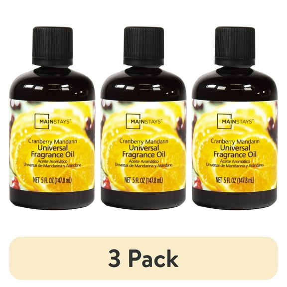 (3 pack) Mainstays Universal Fragrance Oil, Cranberry Mandarin Scented, 5 fl oz