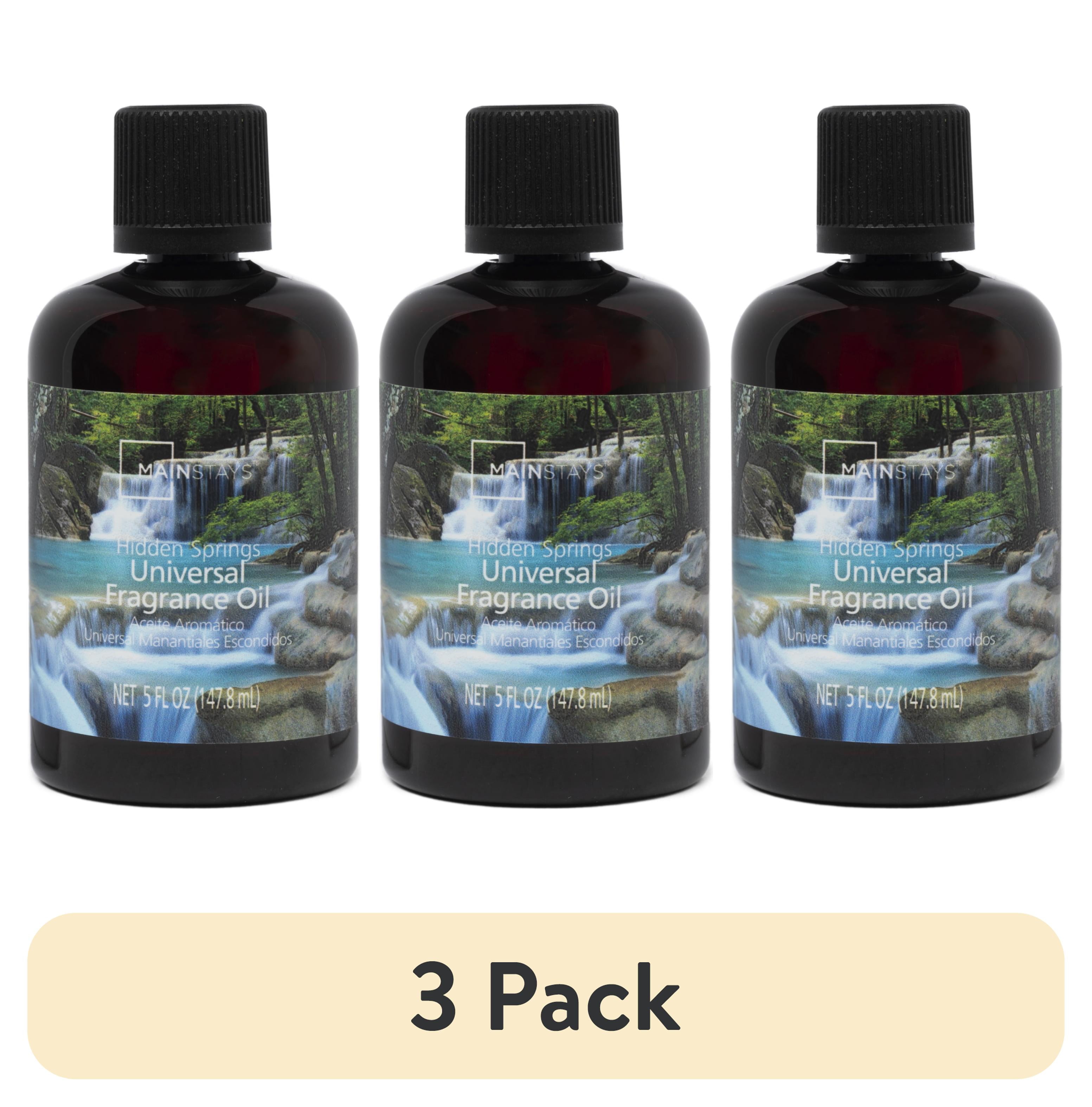(3 pack) Mainstays Universal Fragrance Oil, Hidden Springs Scented, 5 fl oz