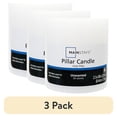 thumbnail image 1 of (3 pack) Mainstays Unscented Pillar Candle, 2.5 x 2.8 Inches, White, 1 of 7