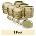 thumbnail image 1 of (3 pack) Mainstays 12-Pack Canning Jar Lids and Rings - Wide Mouth, Two-Piece Wide Mouth Mason Jar Lids with Bands for Canning and Preserving, Fits All Brands Wide Mouth Mason Jars, 1 of 9