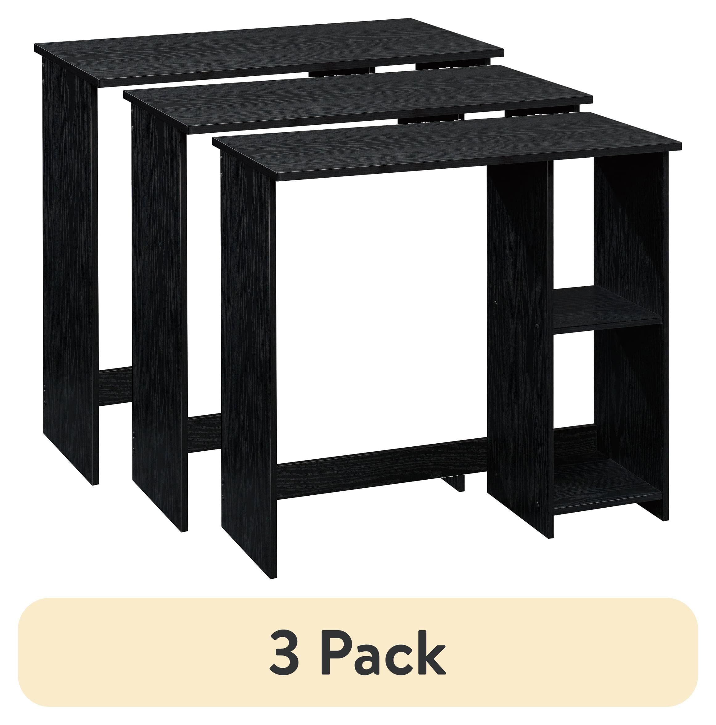 (3 pack) Mainstays Writing Desk, True Black Oak Finish