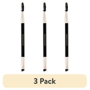 (3 pack) Walmart Eyebrow Duo Cosmetic & Makeup Brush to Contour & Fill Brows, Black