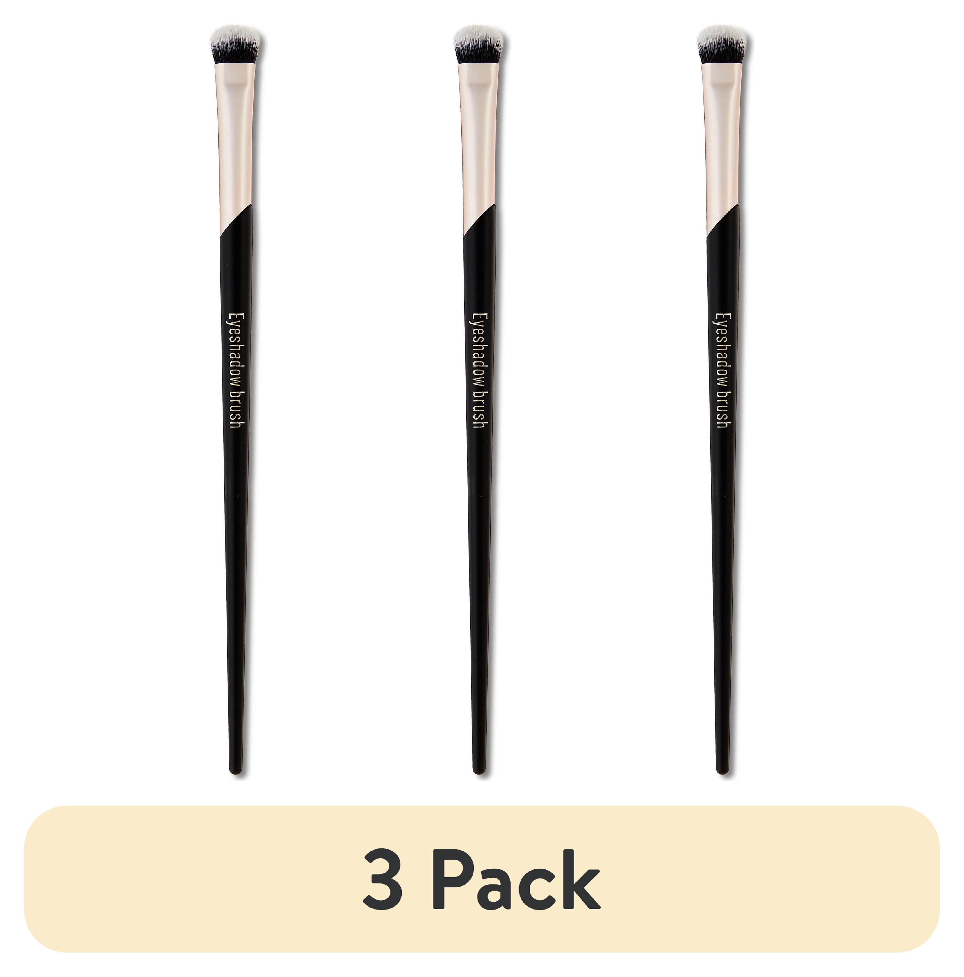 (3 pack) Walmart Eyeshadow Makeup & Cosmetic Brush for Precision & Blending Application, Black, 1 Count