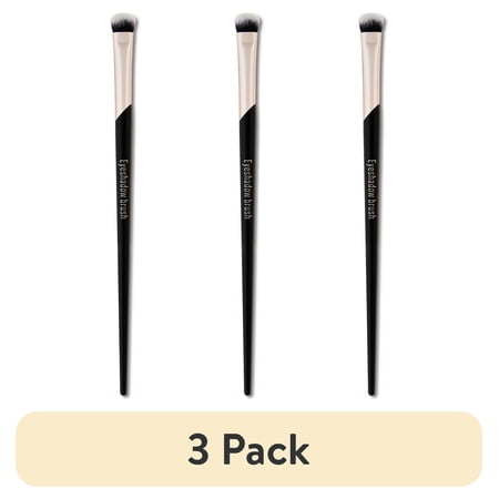 (3 pack) Eyeshadow Makeup Brush, Black, 1 Count