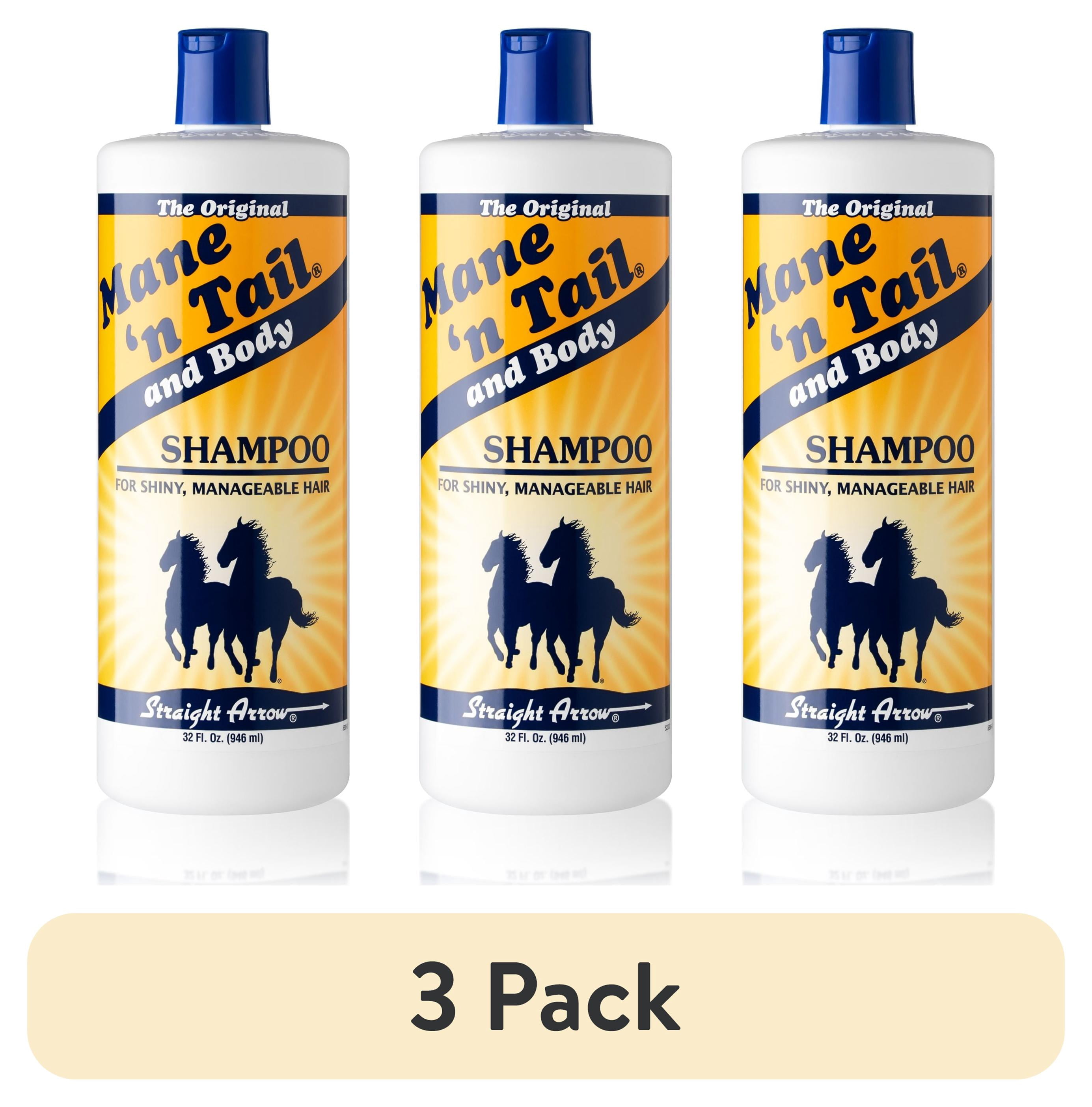 (3 pack) Mane 'n Tail Original Shampoo 32 oz – Fortifies & Conditions Hair for Soft, Silky Shine, pH Balanced for Optimal Body & Manageability