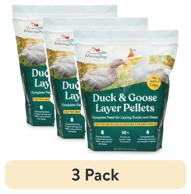 (3 pack) Manna Pro Duck and Goose Layer Pellets - 8 lbs.