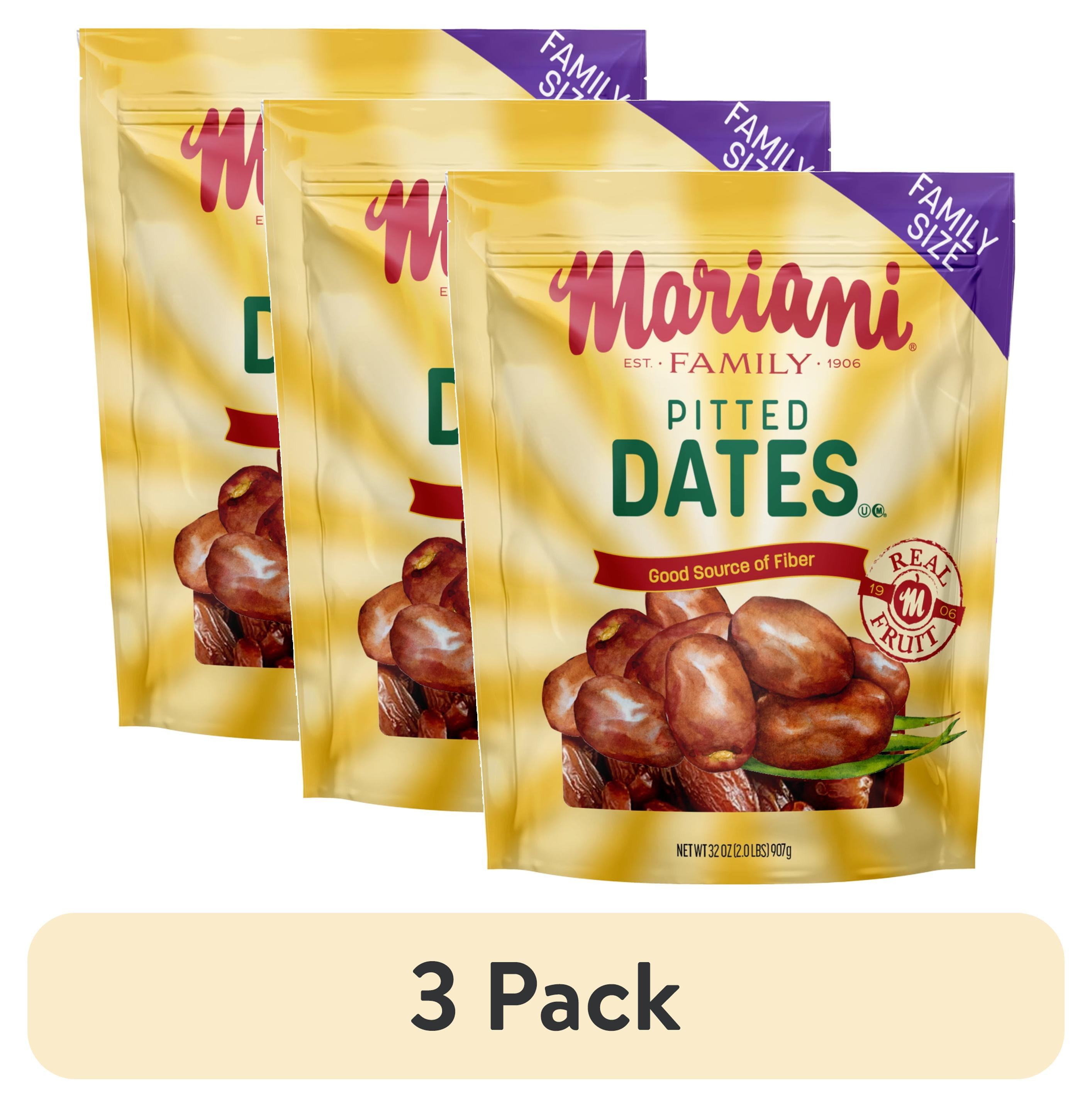 3 pack) Mariani Pitted Dates Value Size 32 oz - Walmart.com
