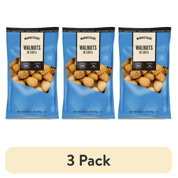 (3 pack) Marketside In-Shell Walnuts, 16 oz