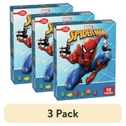 (3 pack) Marvel Spiderman Fruit Flavored Snacks, Treat Pouches, Gluten Free Snack, 10 Ct, 8 oz
