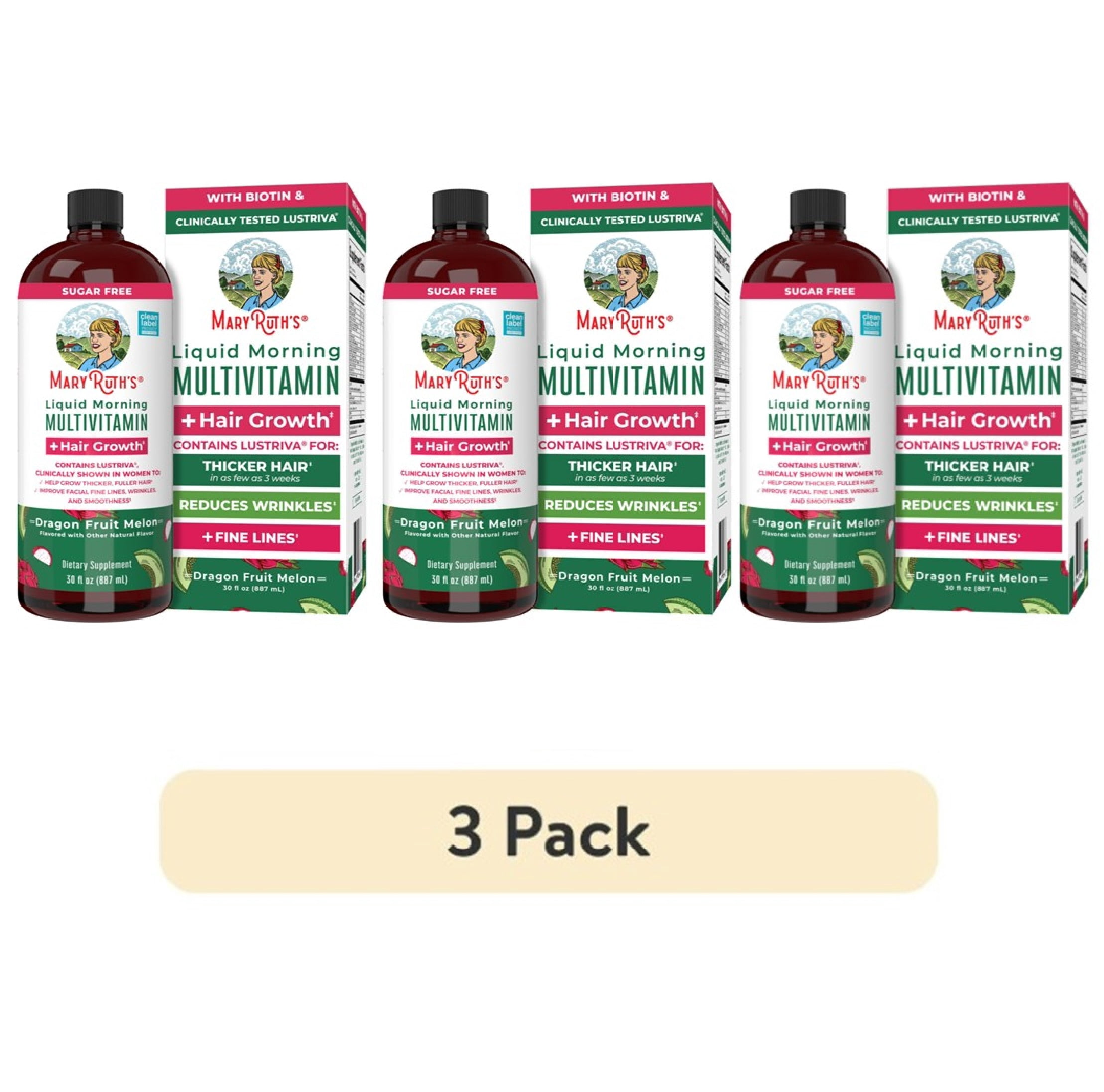 MaryRuth's Liquid Morning Multivitamin With Hair Growth 3-Pack